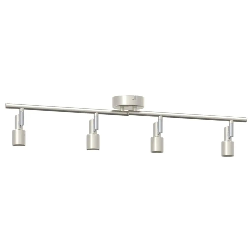 vidaXL vidaXL Ceiling Spotlight with Spotlights Nickel 70 x 9 x 12.5 cm Steel - Spotlight