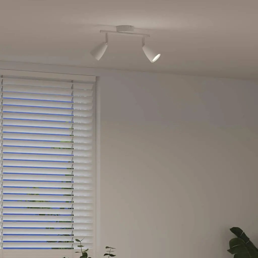 vidaXL vidaXL Ceiling Spotlight with Spotlights White 25.5 x 8 x 16 cm Metal - Spotlight