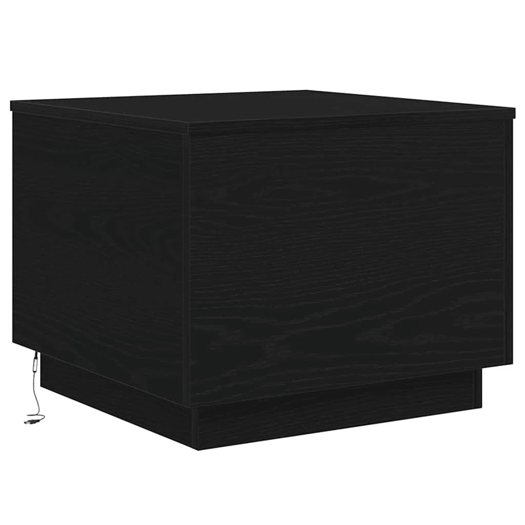 vidaXL VidaXL Coffee Table 50x50x40cm LED Lights Home - Coffee Table