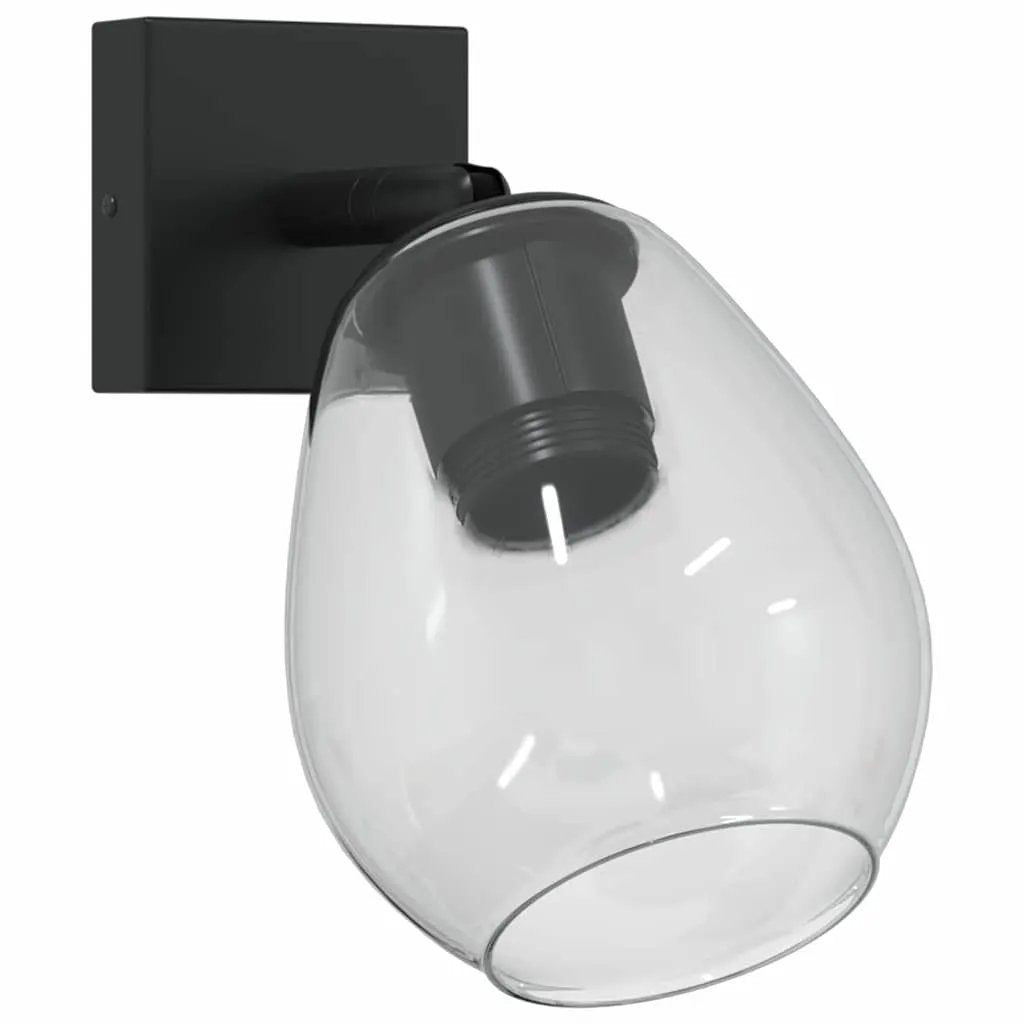 vidaXL vidaXL Ceiling Spotlight Black 13 x 13 x 26 cm Glass and Metal - Spotlight