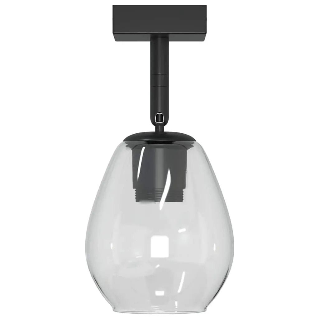 vidaXL vidaXL Ceiling Spotlight Black 13 x 13 x 26 cm Glass and Metal - Spotlight