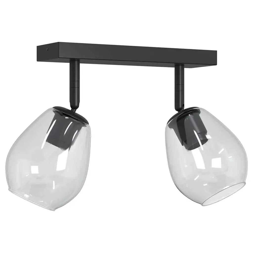 vidaXL vidaXL Ceiling Spotlight Black 33 x 13 x 26 cm Glass and Metal - Spotlight