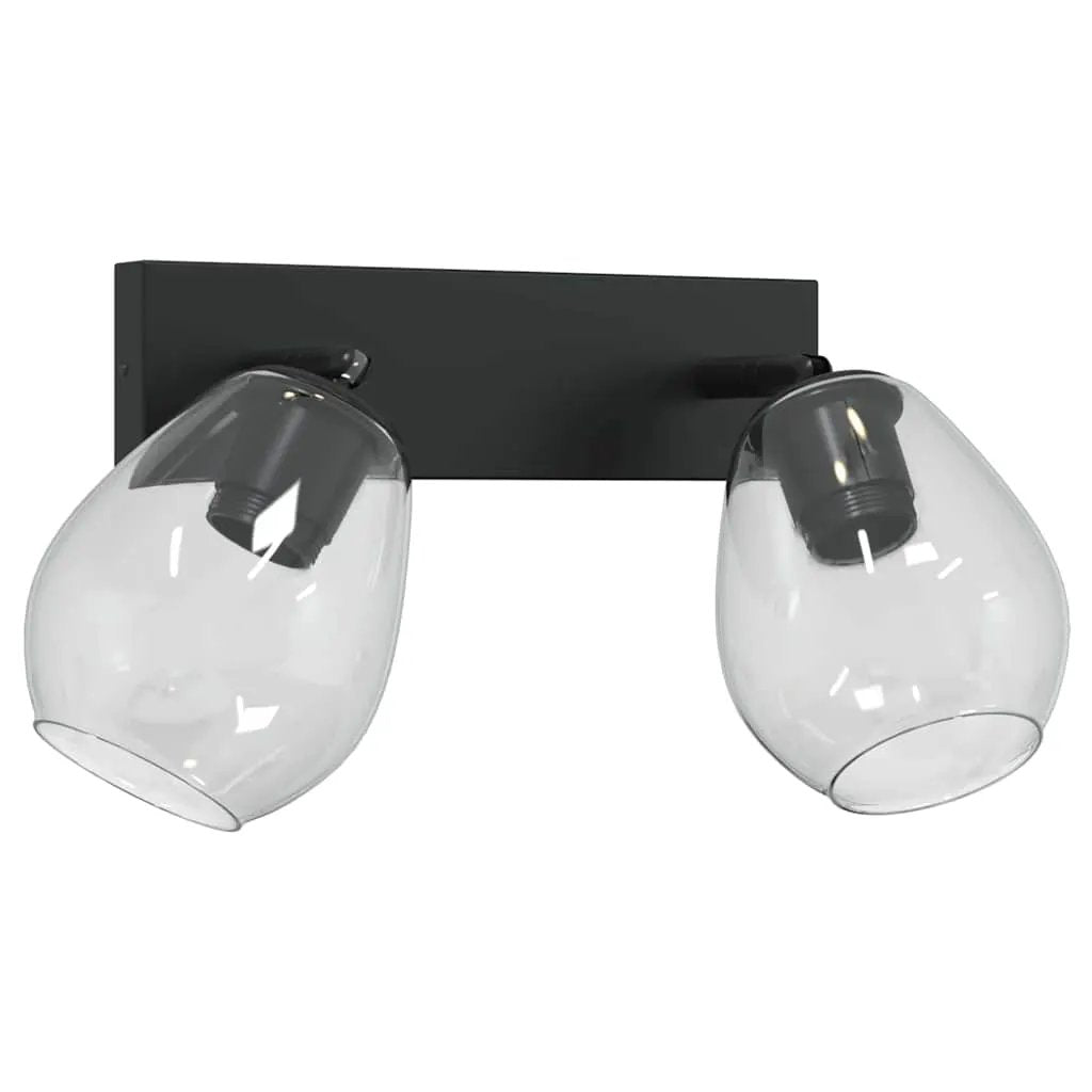 vidaXL vidaXL Ceiling Spotlight Black 33 x 13 x 26 cm Glass and Metal - Spotlight
