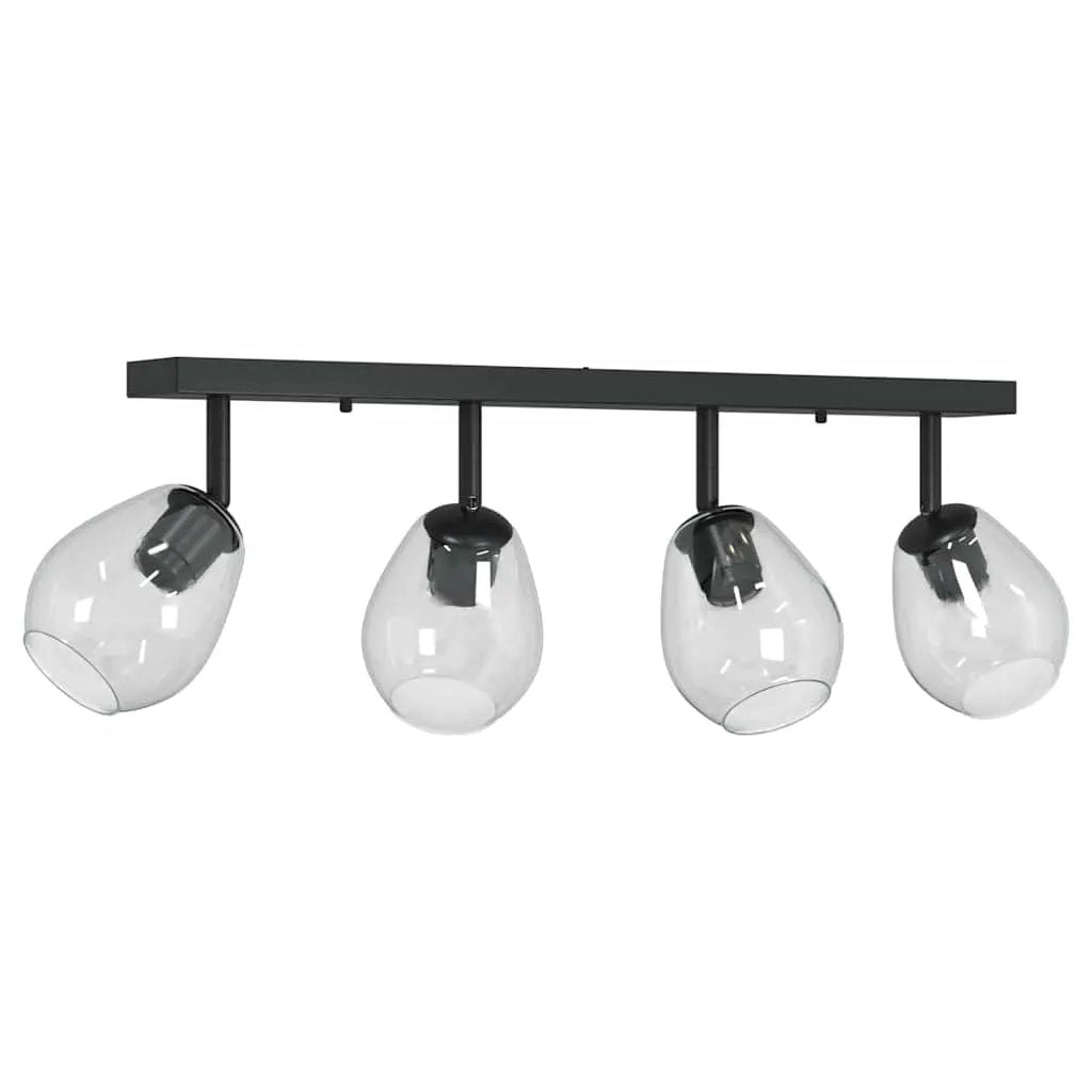vidaXL vidaXL Ceiling Spotlight Black 73.5 x 13 x 26 cm Glass and Metal - Spotlight