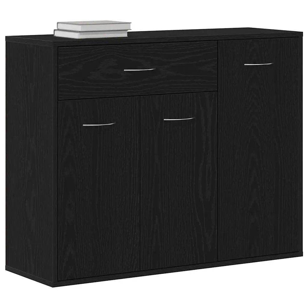 vidaXL vidaXL Sideboard Black Oak 88x30x70 cm Engineered Wood - Sideboard