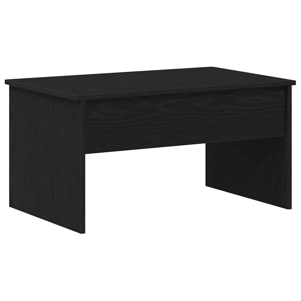 vidaXL vidaXL Coffee Table 80 x 50.5 x 41.5 cm Black Oak Engineered Wood Centerpiece for Modern Living Room - Coffee Table