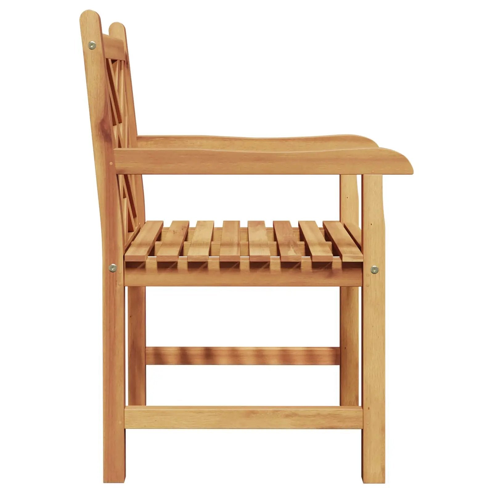 vidaXL vidaXL Garden Chair 2 pcs 60 x 58 x 90 cm Solid Teak Wood -