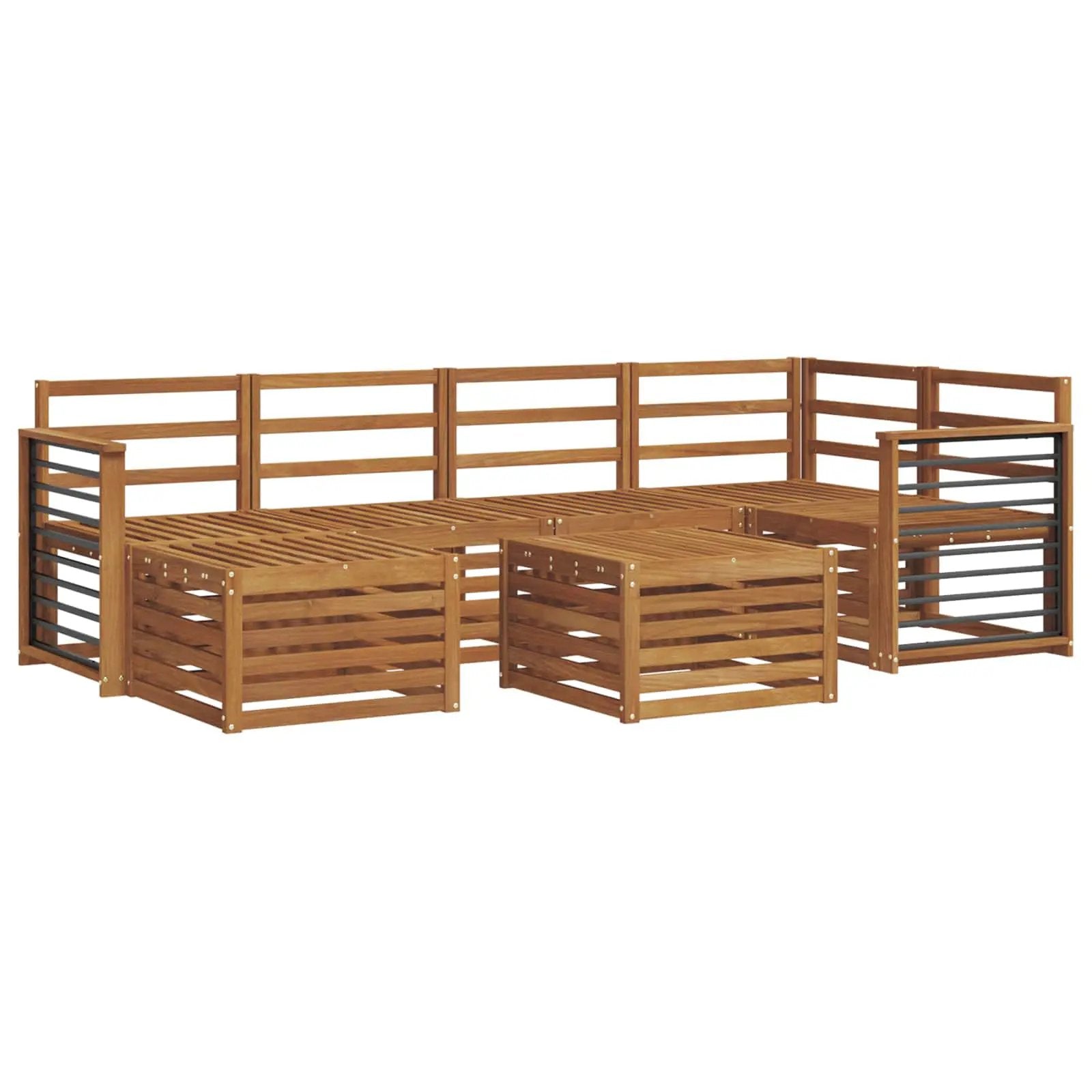 vidaXL vidaXL Sofa Sets Natural Solid Acacia Wood - Garden Sofa Sets