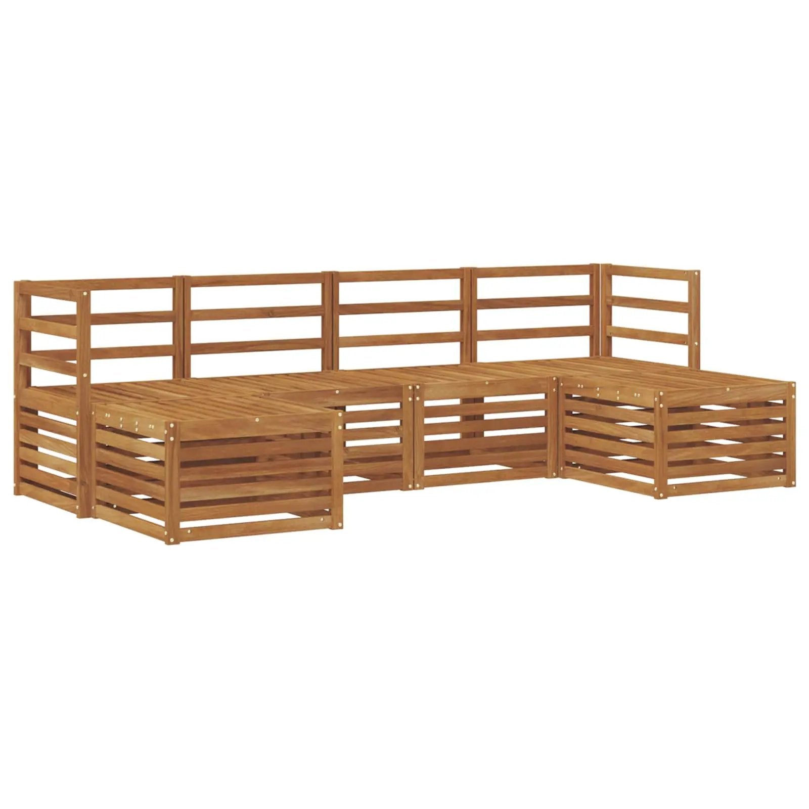 vidaXL vidaXL Sofa Sets 6 pcs Natural Solid Acacia Wood - Garden Sofa Sets