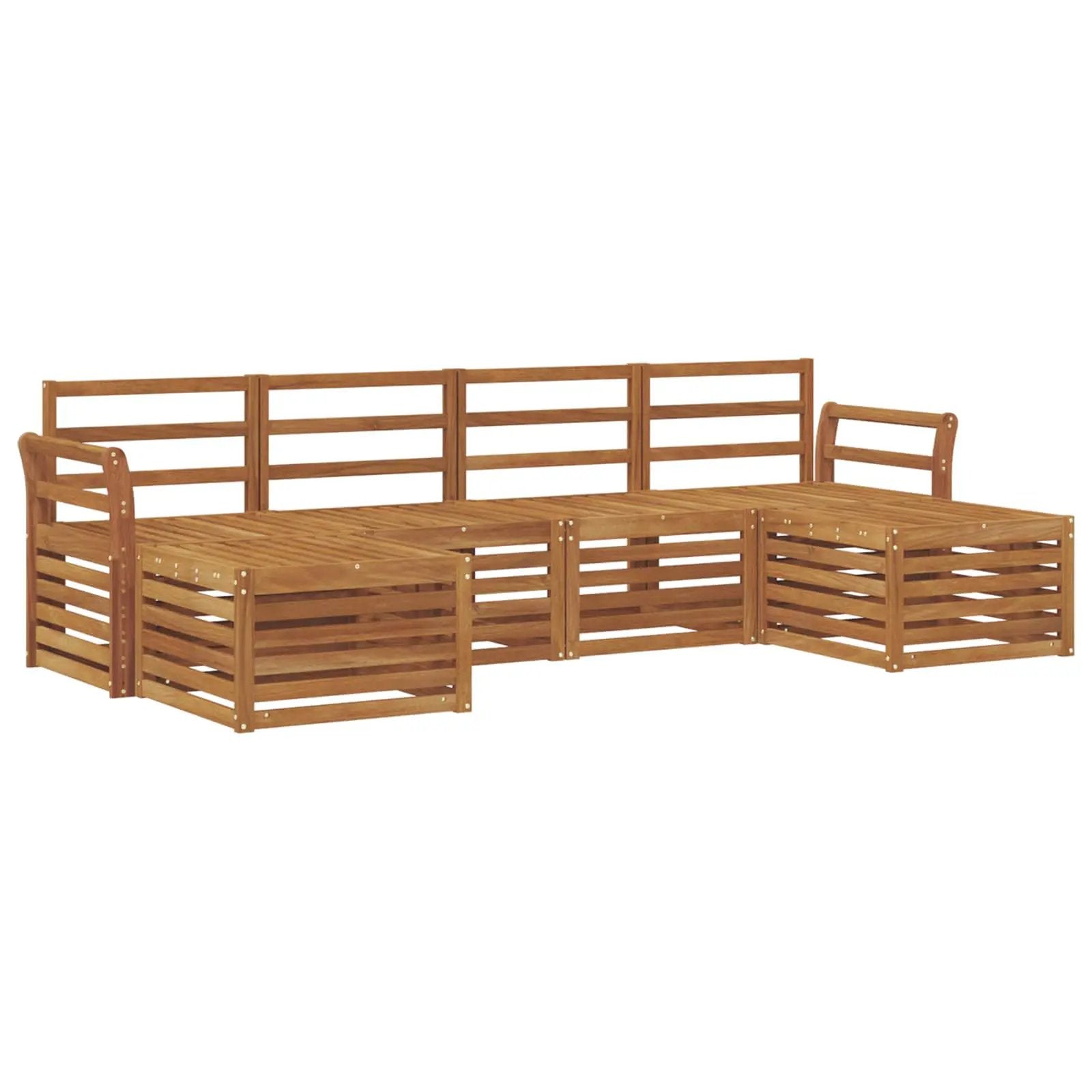 vidaXL vidaXL Sofa Sets 6 pcs Natural Solid Acacia Wood - Garden Sofa Sets