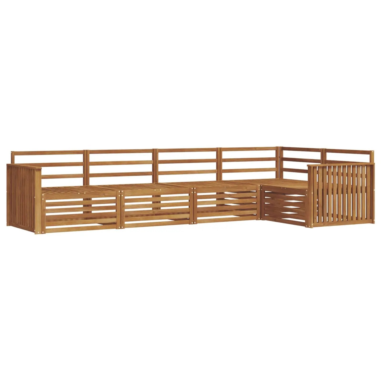 vidaXL vidaXL Outdoor Sofa Set 5 pcs Natural - Garden Sofa Sets