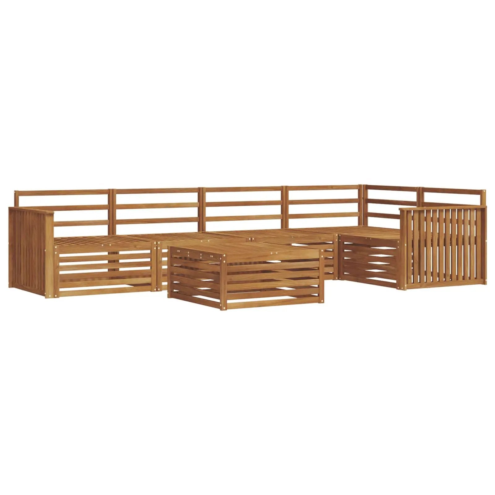 vidaXL vidaXL Outdoor Sofa Set 6 pcs Natural - Garden Sofa Sets