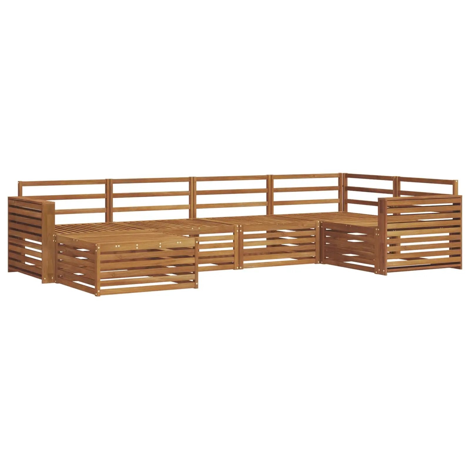 vidaXL vidaXL Outdoor Sofa Set 6 pcs Natural - Garden Sofa Sets