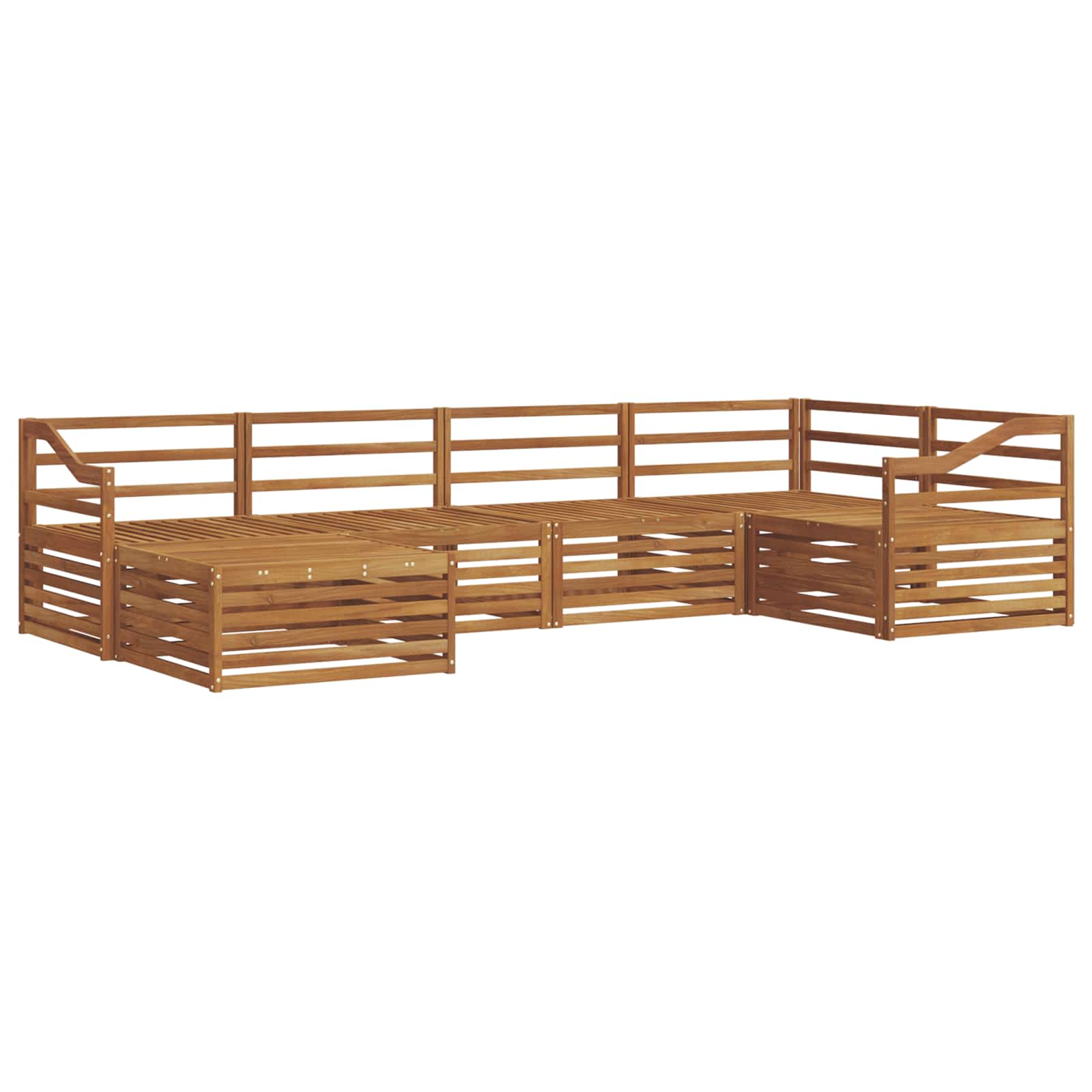 vidaXL vidaXL Outdoor Sofa Set 6 pcs Natural - Garden Sofa Sets