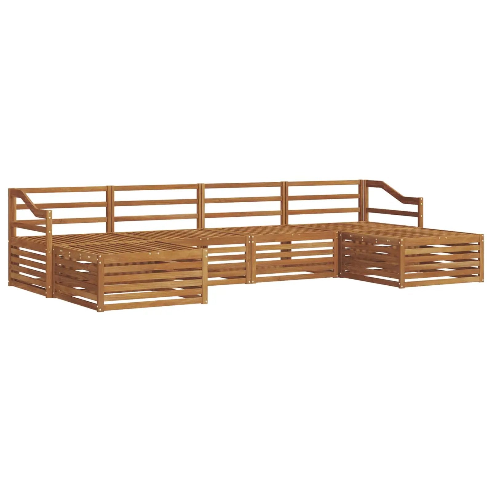vidaXL vidaXL Sofa Sets 6 pcs Natural Solid Acacia Wood - Garden Sofa Sets