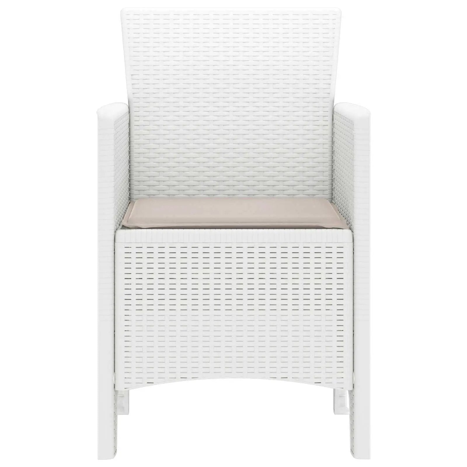 vidaXL vidaXL Garden Chair 2 pcs White 53 x 49 x 85 cm Polypropylene - Garden Chairs