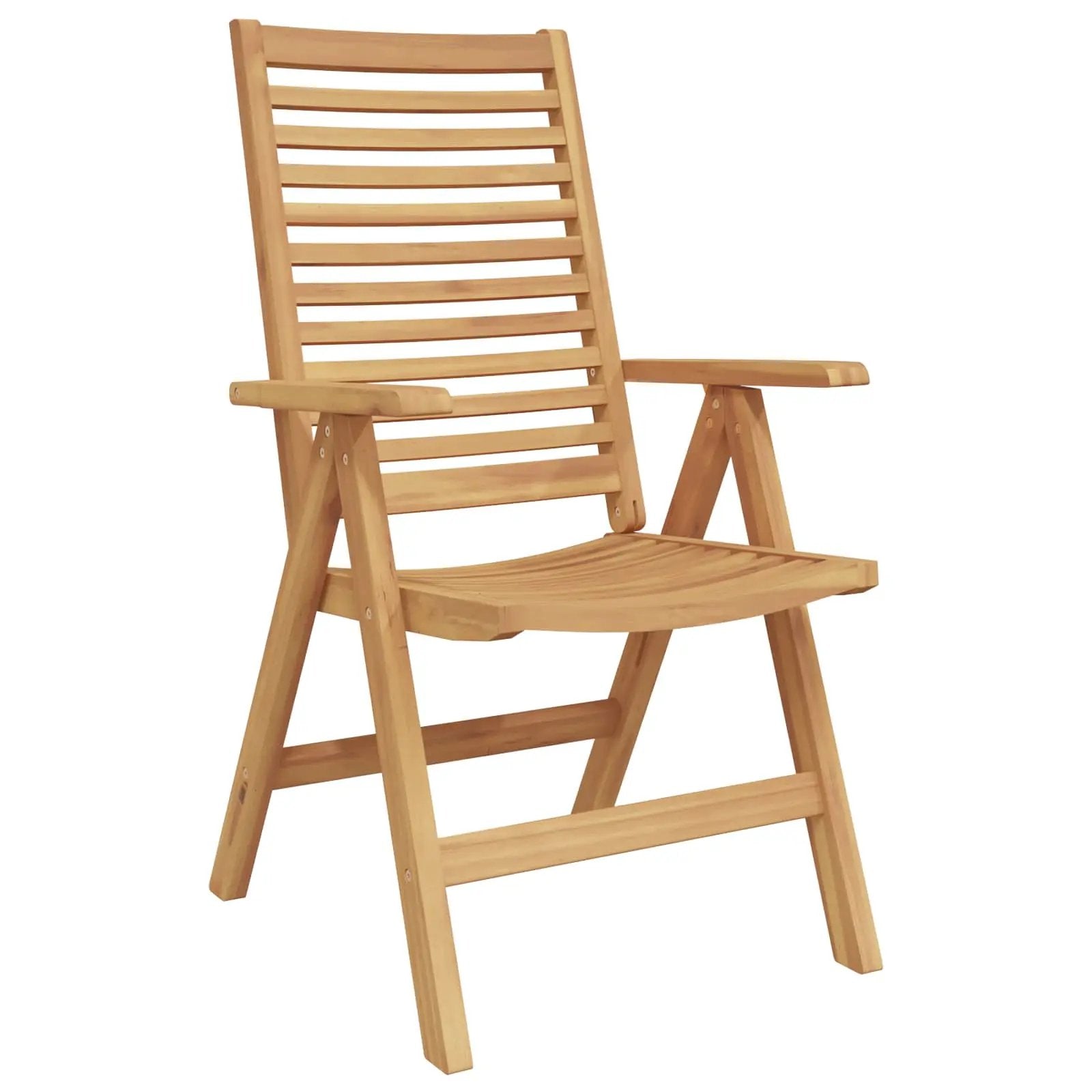 vidaXL vidaXL Chair Folding 4 pcs Brown 64.5 x 52 x 108 cm Solid Teak Wood -