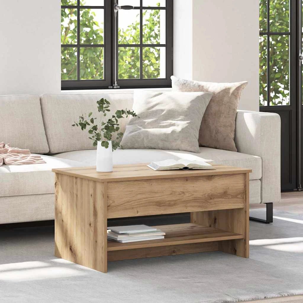 vidaXL Coffee Table 80x50.5x41.5 Oak LivingRoom by vidaXL