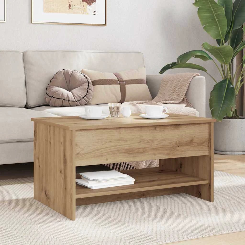 vidaXL vidaXL Coffee Table 80x50.5x41.5 Oak LivingRoom - Coffee Table