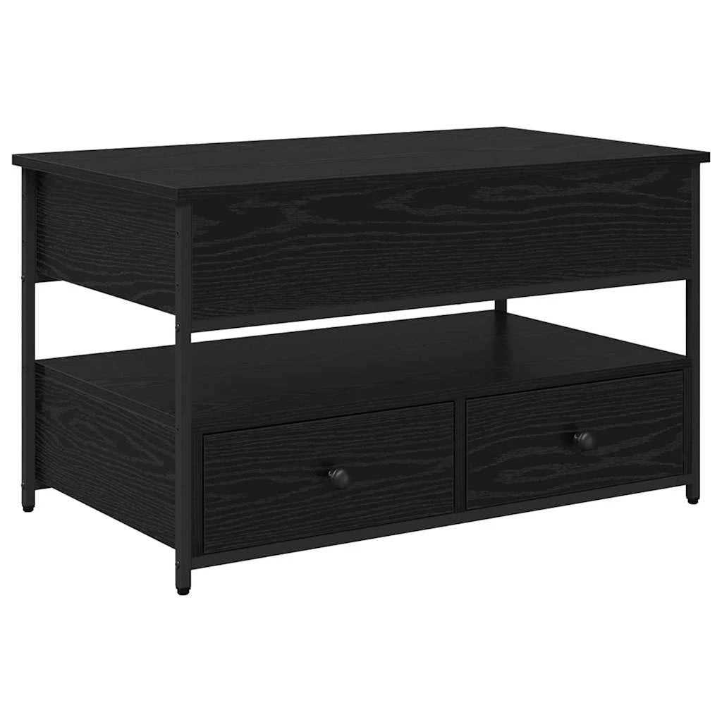 vidaXL VidaXL Coffee Table 85 x 50 x 50 cm Black Oak Engineered Wood Centerpiece for Living Room - Coffee Table