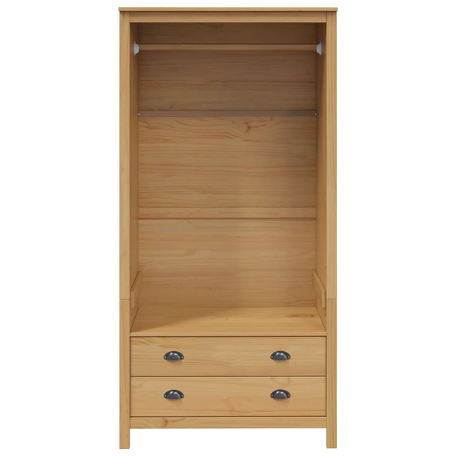 vidaXL vidaXL Wardrobe Hill Honey Brown 84 x 50 x 170 cm Solid Pine Wood - Wardrobe