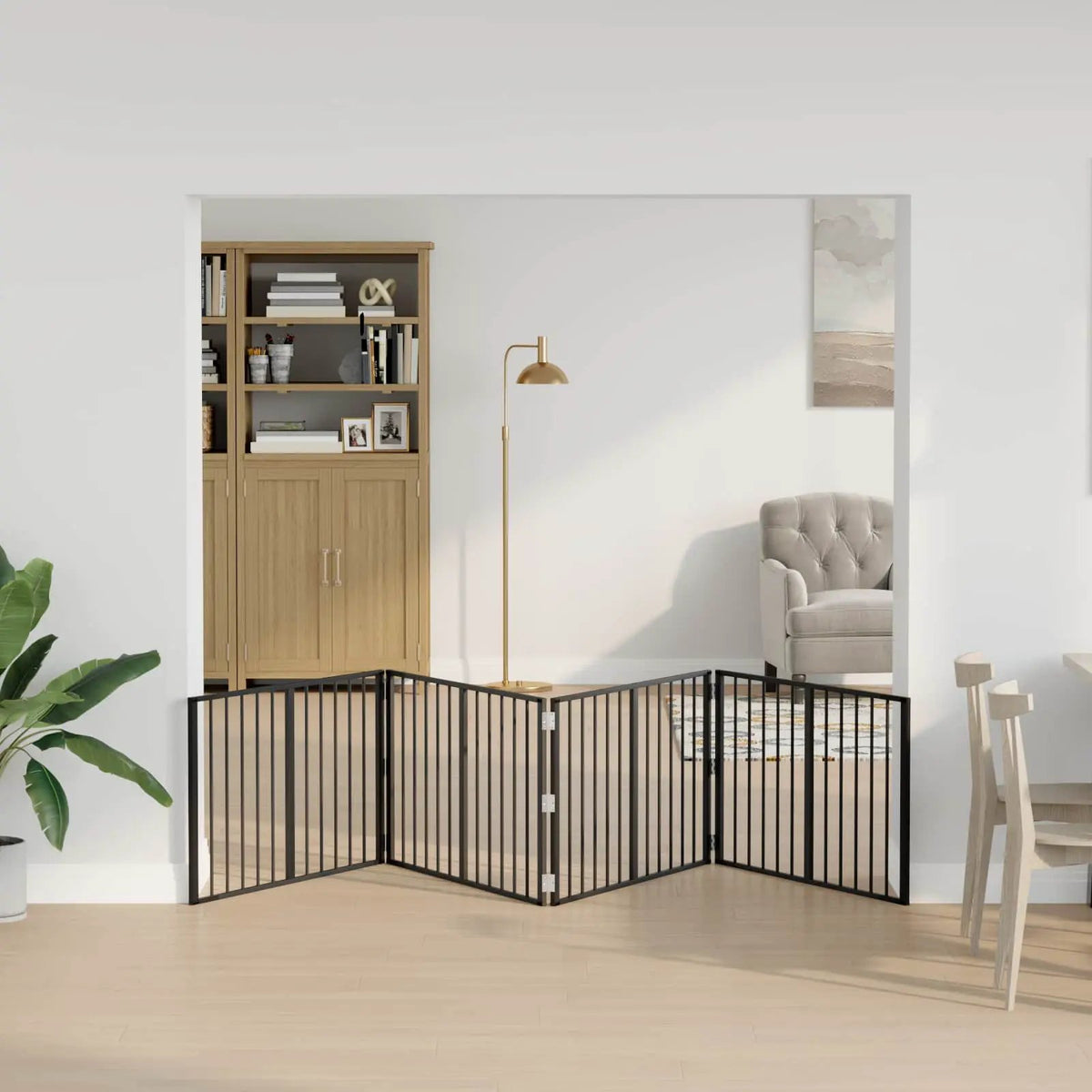 vidaXL Dog Gate 4 pcs Black 100 x 60 cm Galvanised Steel - from vidaXL