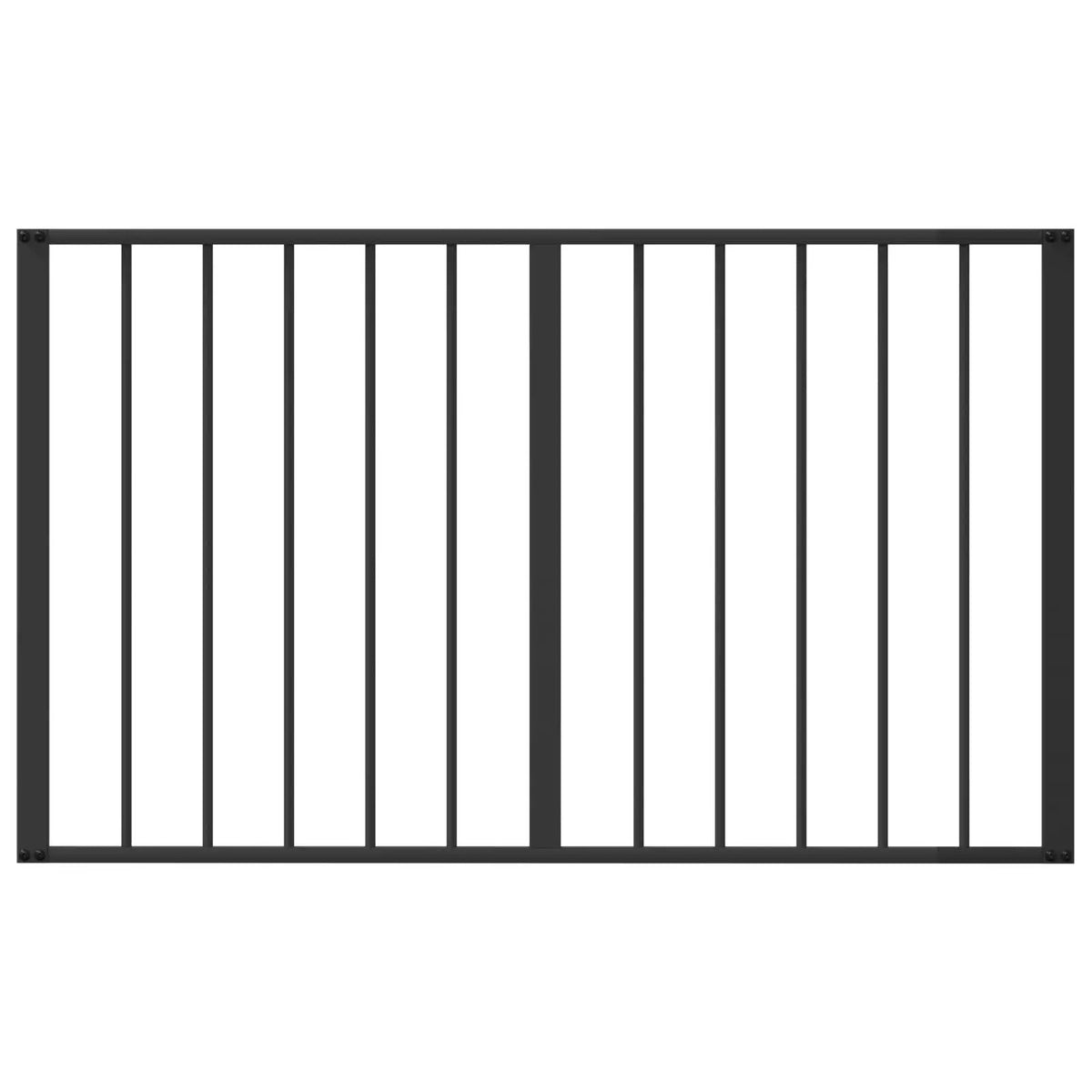 vidaXL Dog Gate 4 pcs Black 100 x 60 cm Galvanised Steel - from vidaXL