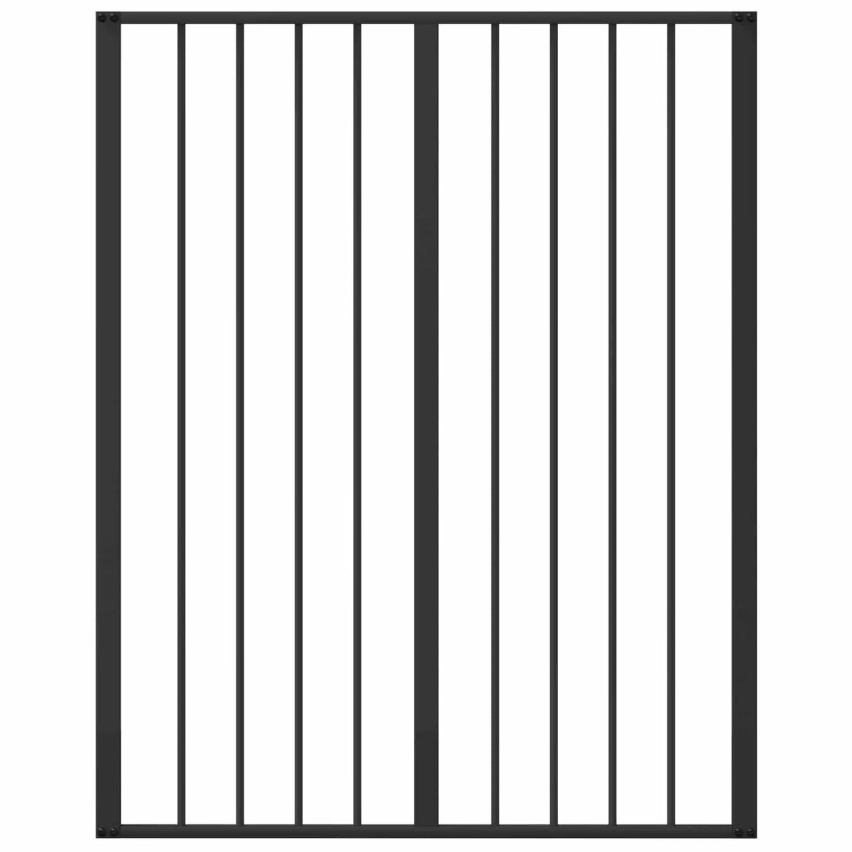 vidaXL Dog Gate 4 pcs Black 80 x 100 cm Galvanised Steel - from vidaXL