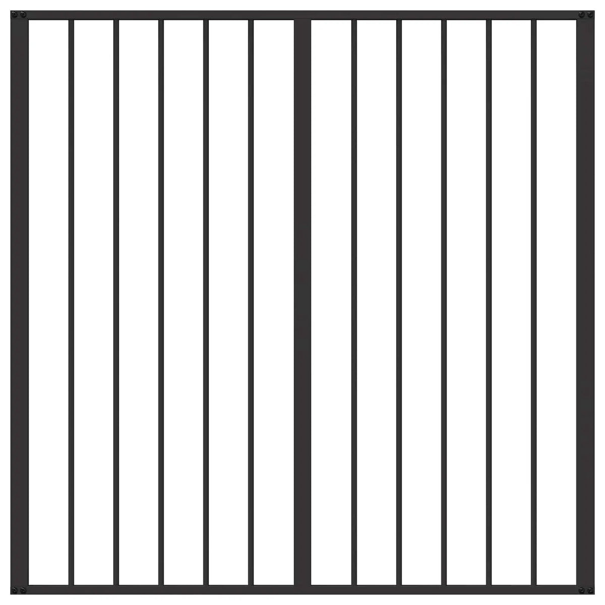 vidaXL Dog Gate 6 pcs Black 60 x 60 cm Galvanised Steel - from vidaXL