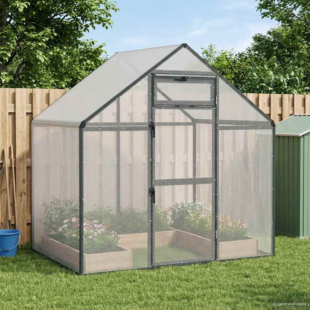 vidaXL vidaXL Bird Cage Anthracite 181.5 x 110.5 x 173.5 cm Welded Wire Mesh - Bird Cage