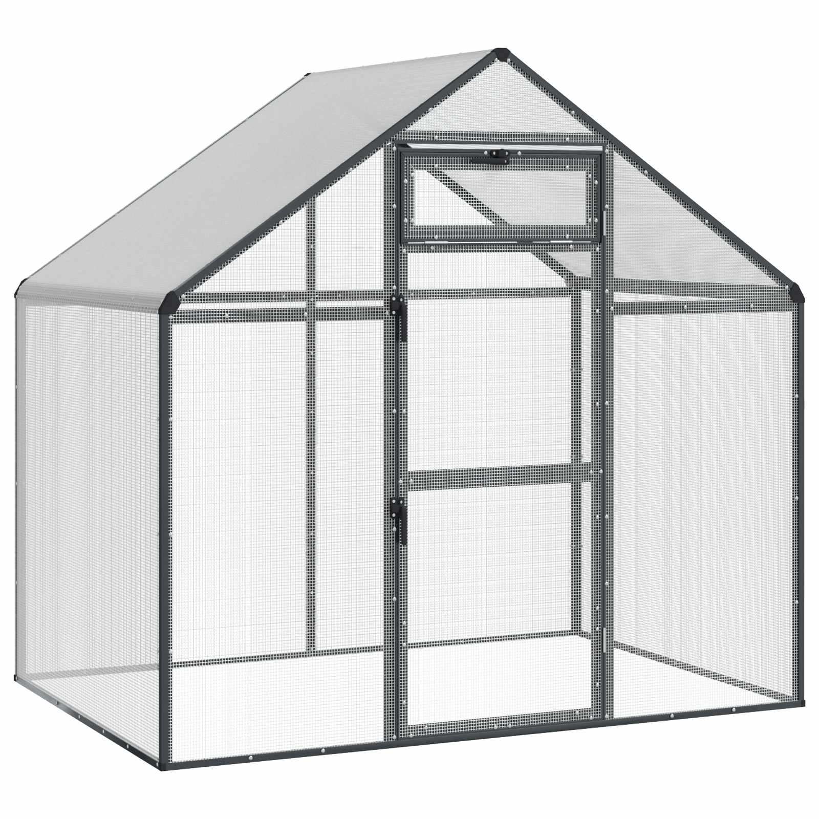 vidaXL vidaXL Bird Cage Anthracite 181.5 x 110.5 x 173.5 cm Welded Wire Mesh - Bird Cage