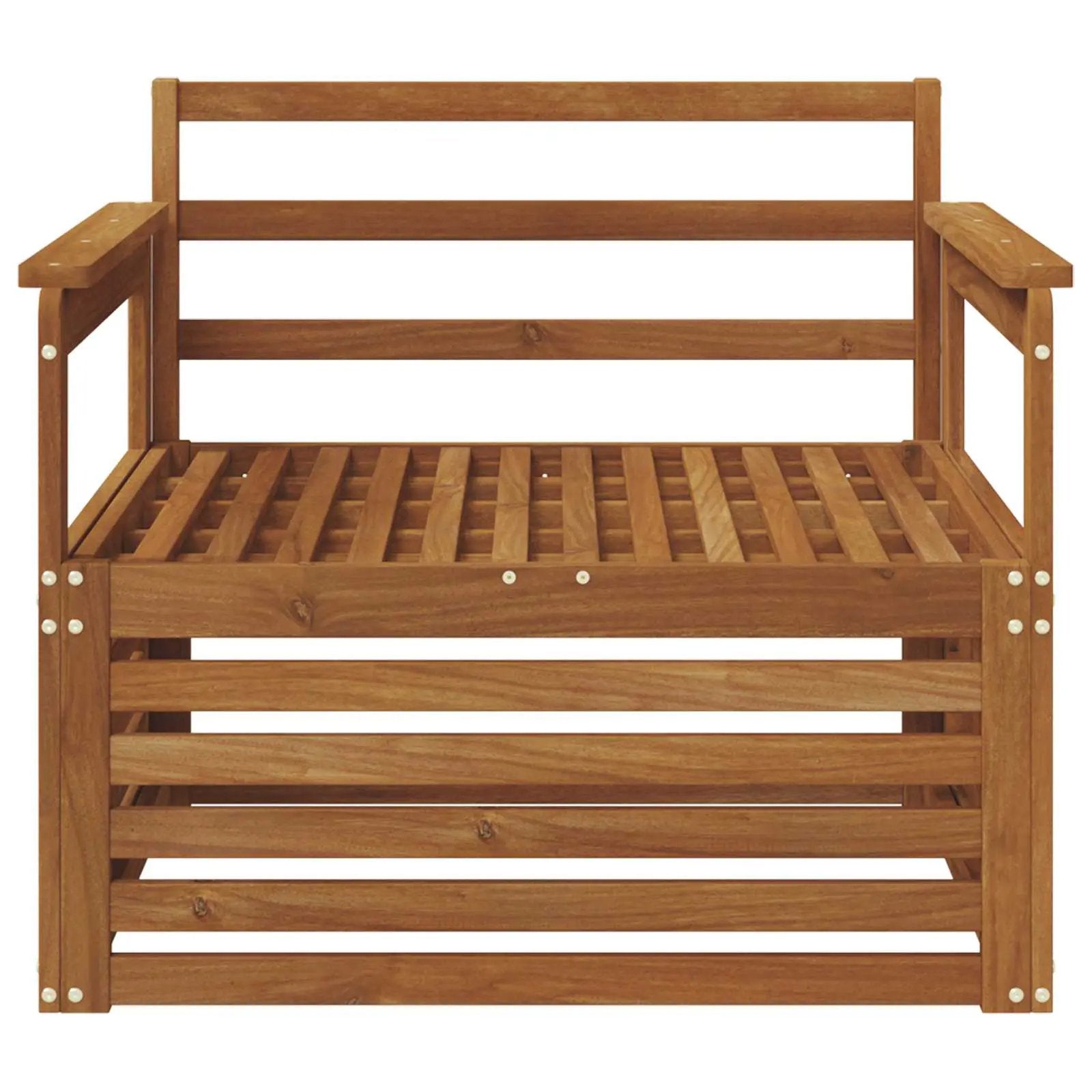 vidaXL vidaXL 2 Piece Outdoor Sofa Natural - Garden Sofa Sets