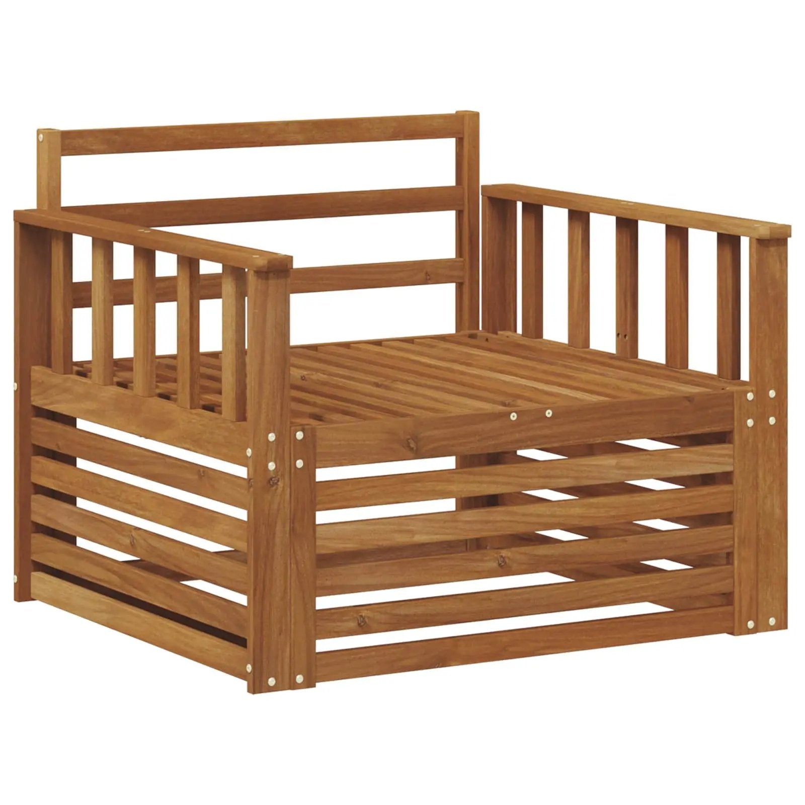 vidaXL vidaXL 2 Piece Outdoor Sofa Natural - Garden Sofa Sets