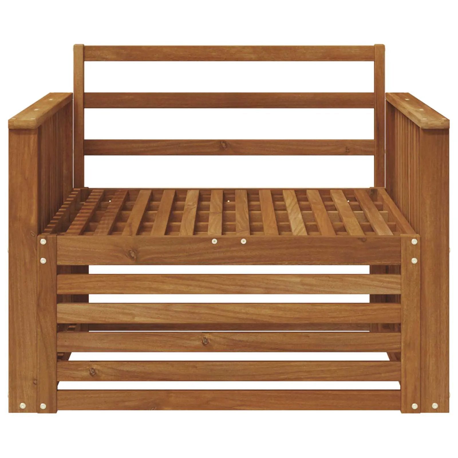 vidaXL vidaXL 2 Piece Outdoor Sofa Natural - Garden Sofa Sets