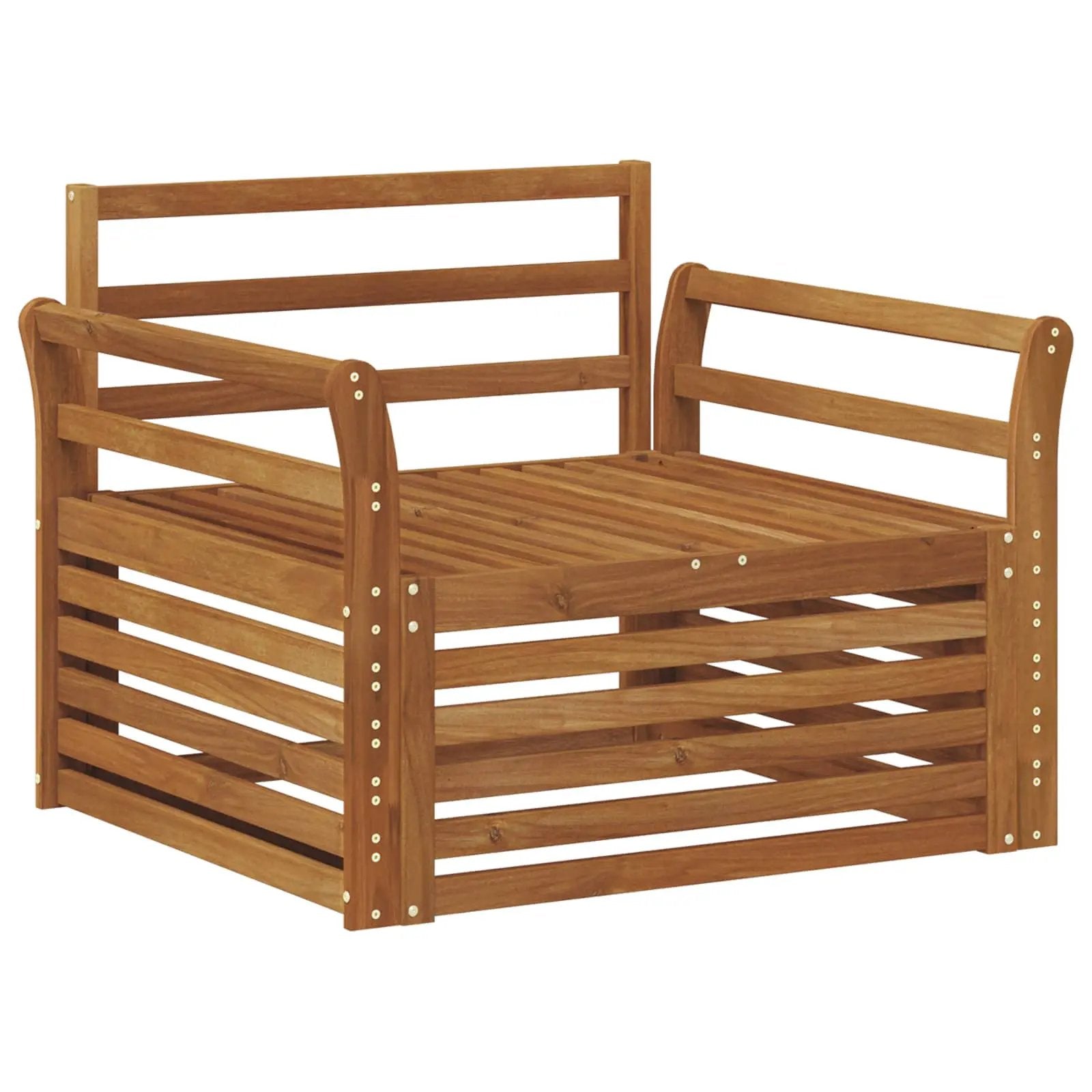 vidaXL vidaXL 2 Piece Outdoor Sofa Natural - Garden Sofa Sets