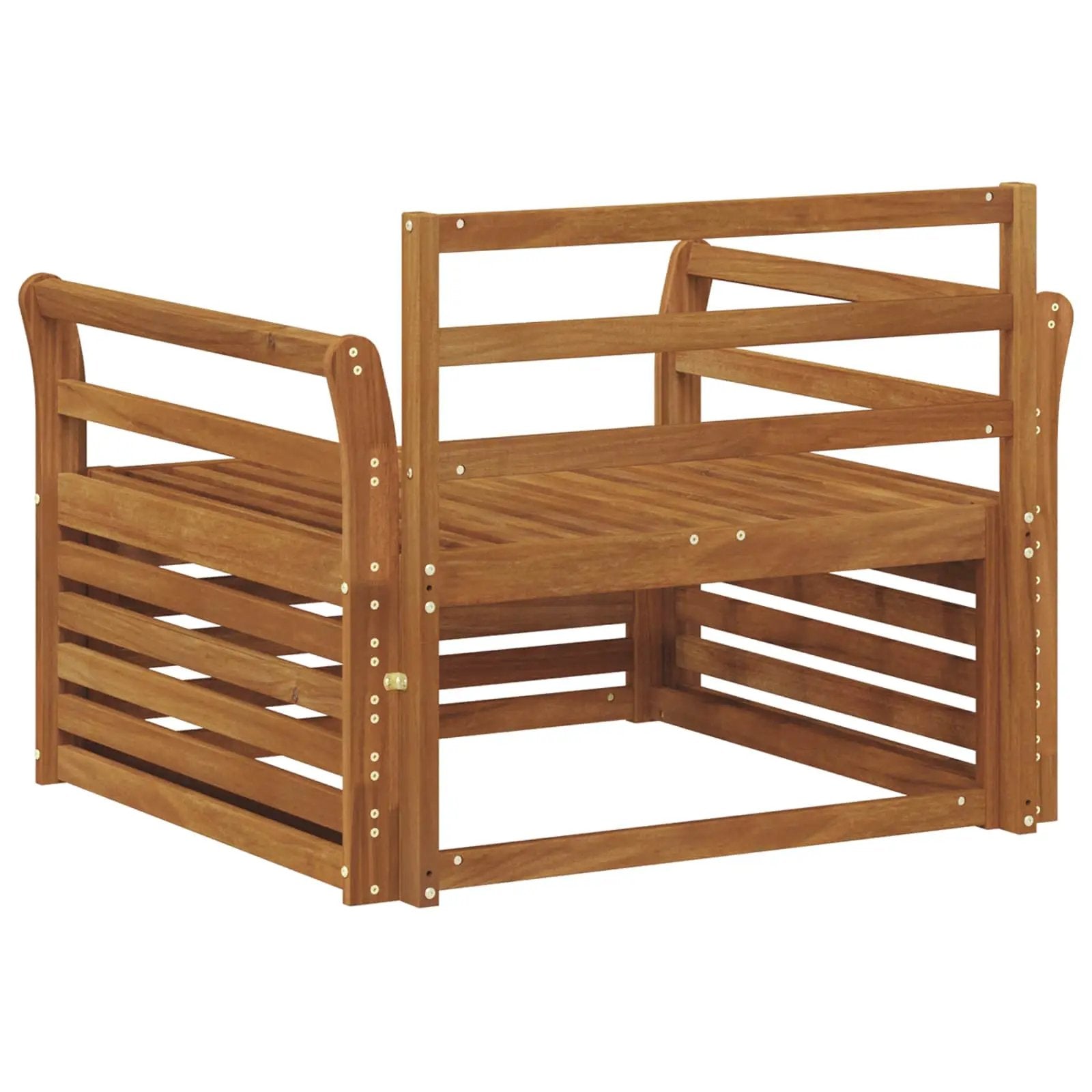 vidaXL vidaXL 2 Piece Outdoor Sofa Natural - Garden Sofa Sets
