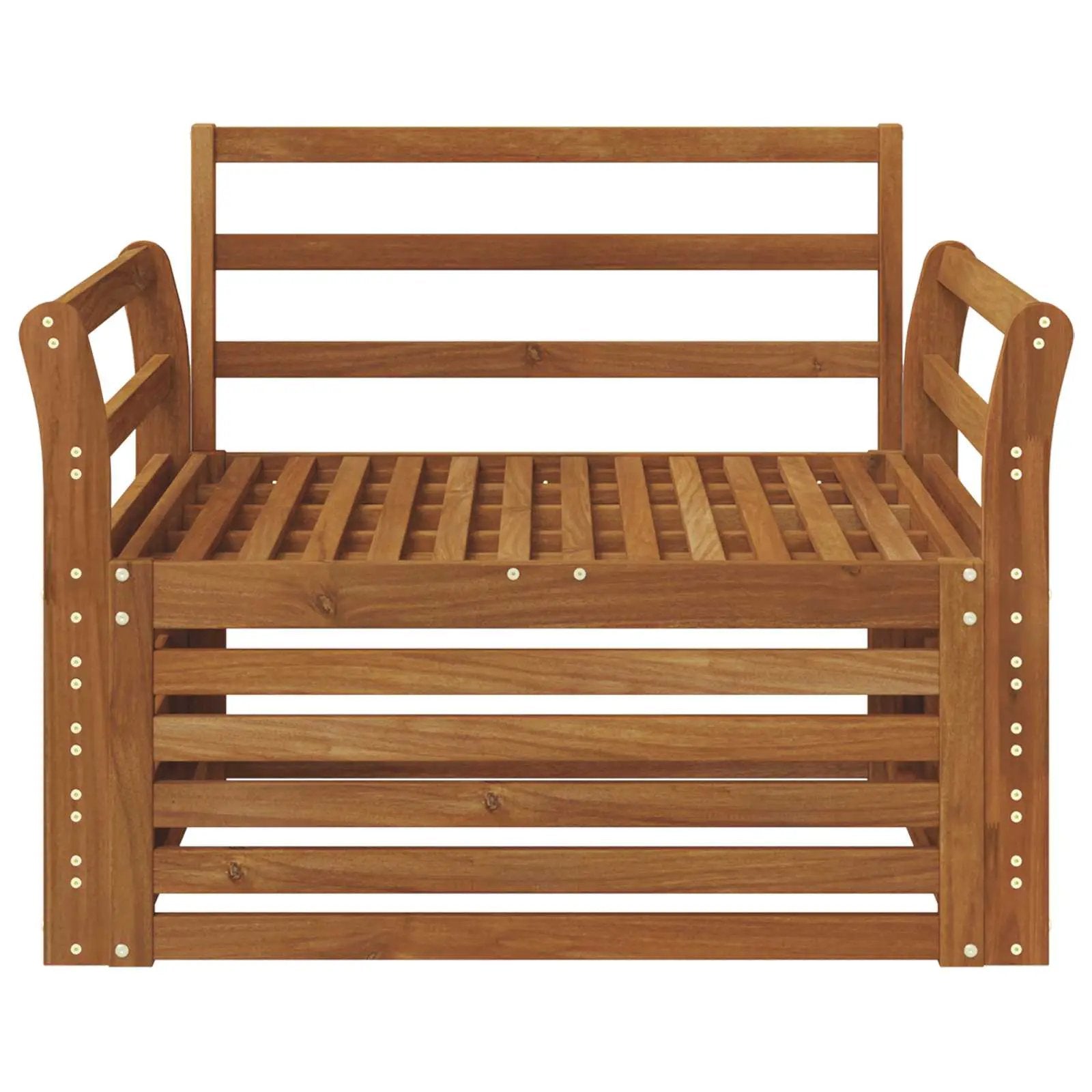 vidaXL vidaXL 2 Piece Outdoor Sofa Natural - Garden Sofa Sets