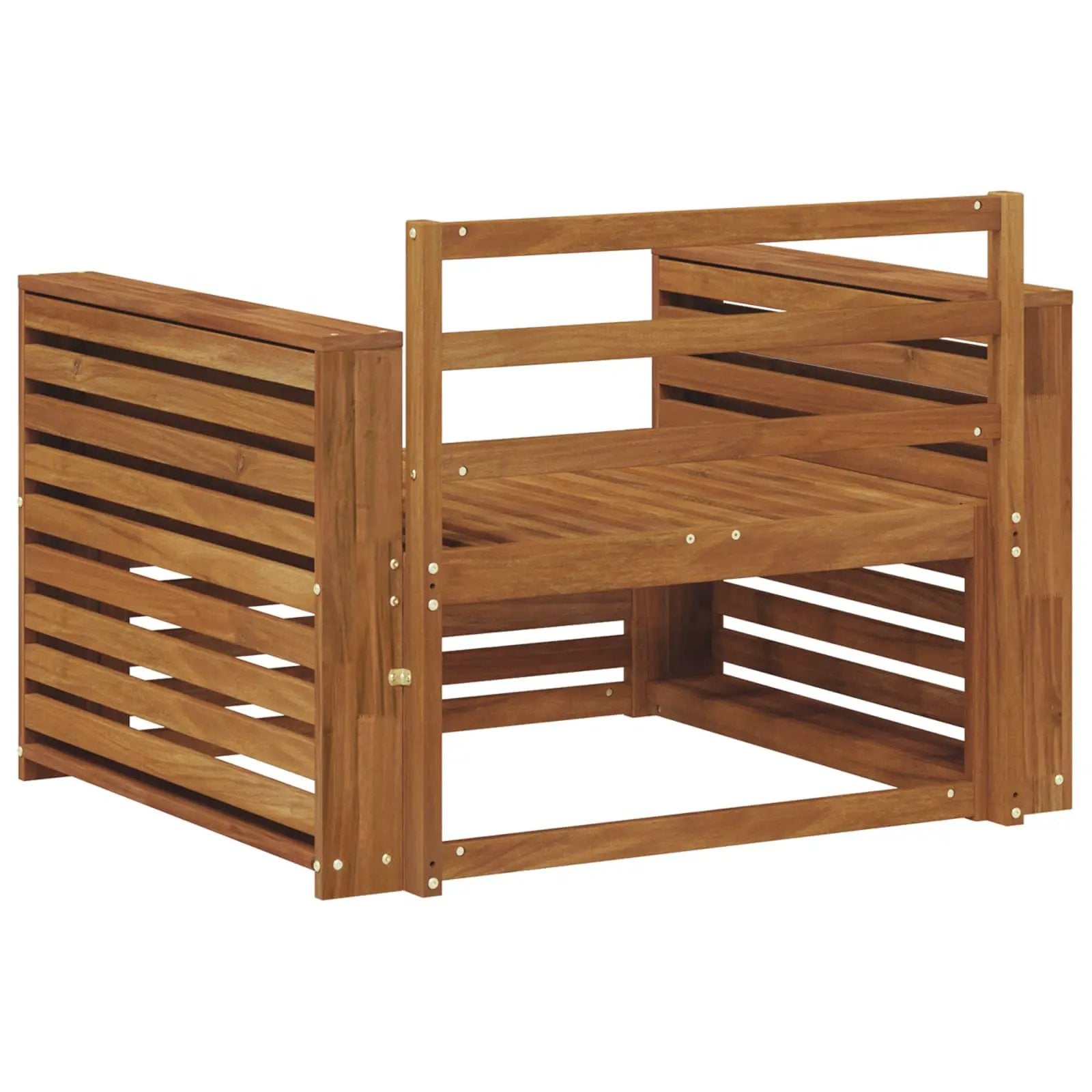 vidaXL vidaXL 2 Piece Outdoor Sofa Natural - Garden Sofa Sets