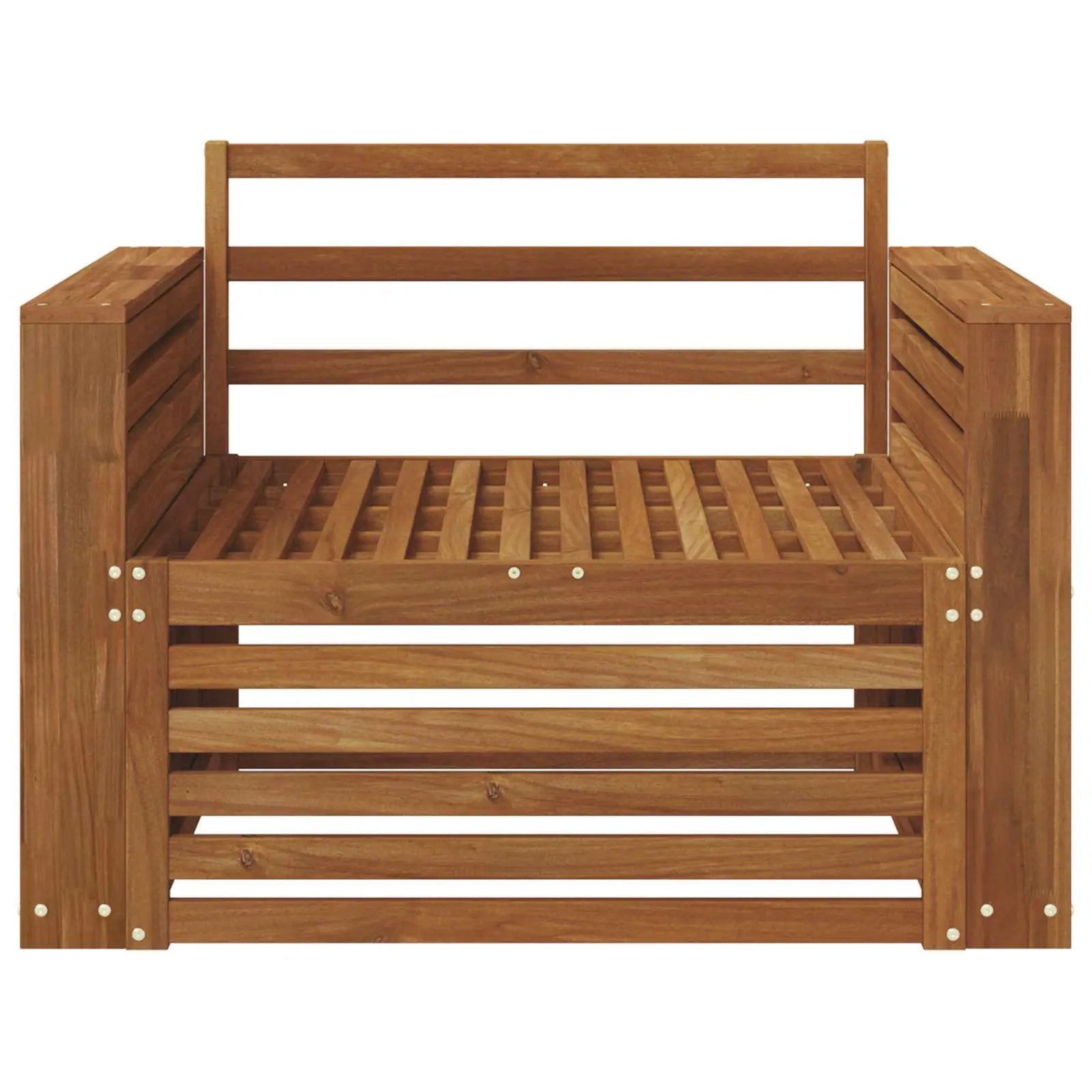 vidaXL vidaXL 2 Piece Outdoor Sofa Natural - Garden Sofa Sets