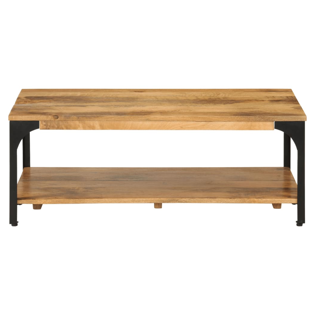 vidaXL vidaXL 2-Layer Coffee Table 100x55x38 Mango Steel - Coffee Table