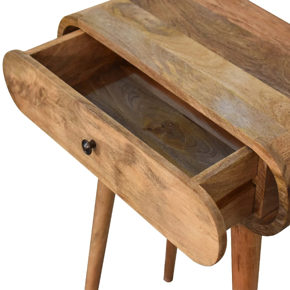 Artisan Furniture Artisan Console Table Mini Mango Wood Round Entry - Console Table