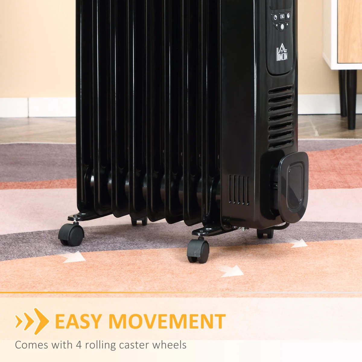 HOMCOM Oil Filled Radiator 2000W LED Timer Home - Radiator