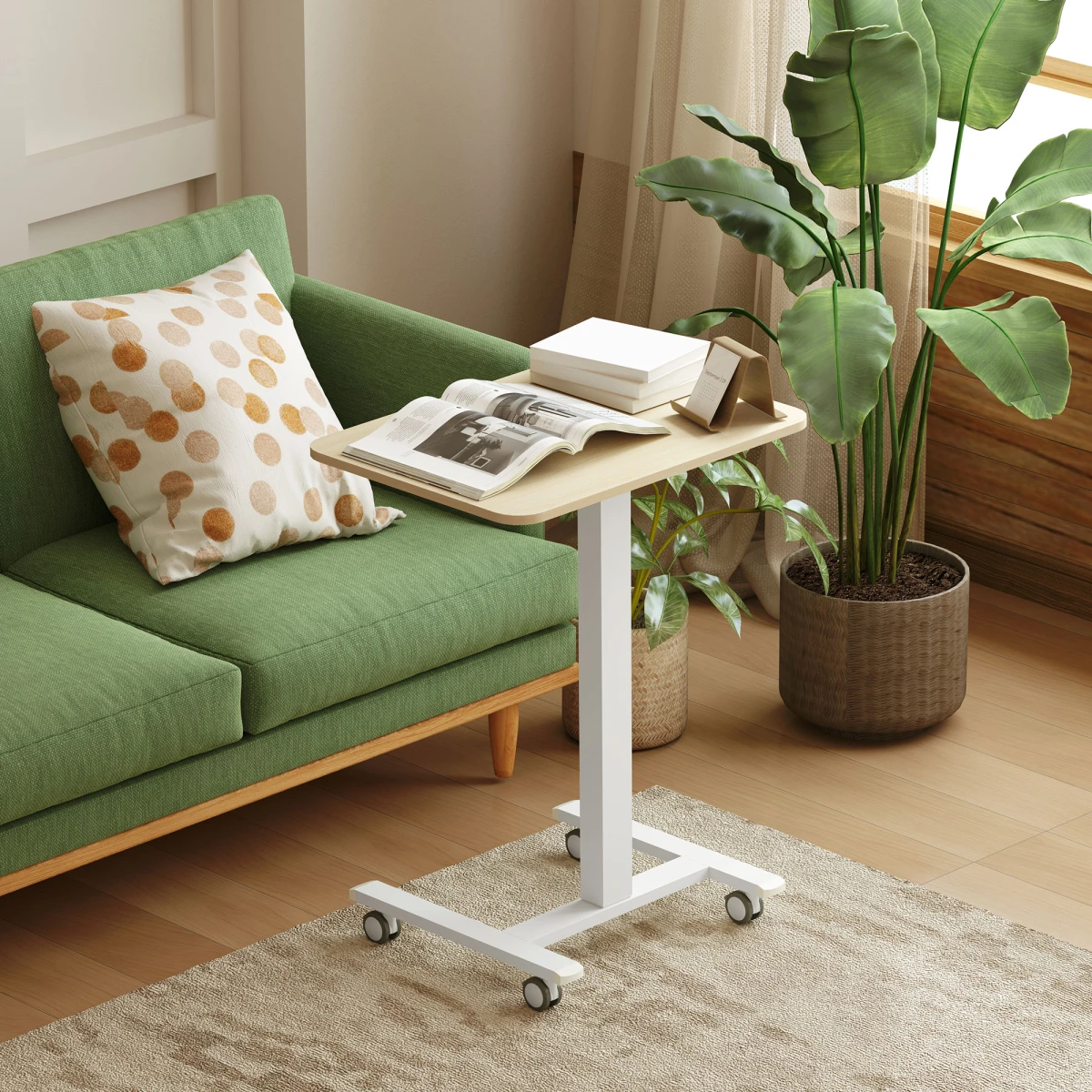 Vinsetto SitStand Desk 68-108cm Wheels HomeOffice by Vinsetto