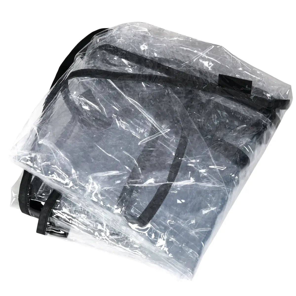PawHut Rain Cover for Dog Pram Stroller Buggy, for Large, Medium Dogs with Rear Entry - Pet Carrier