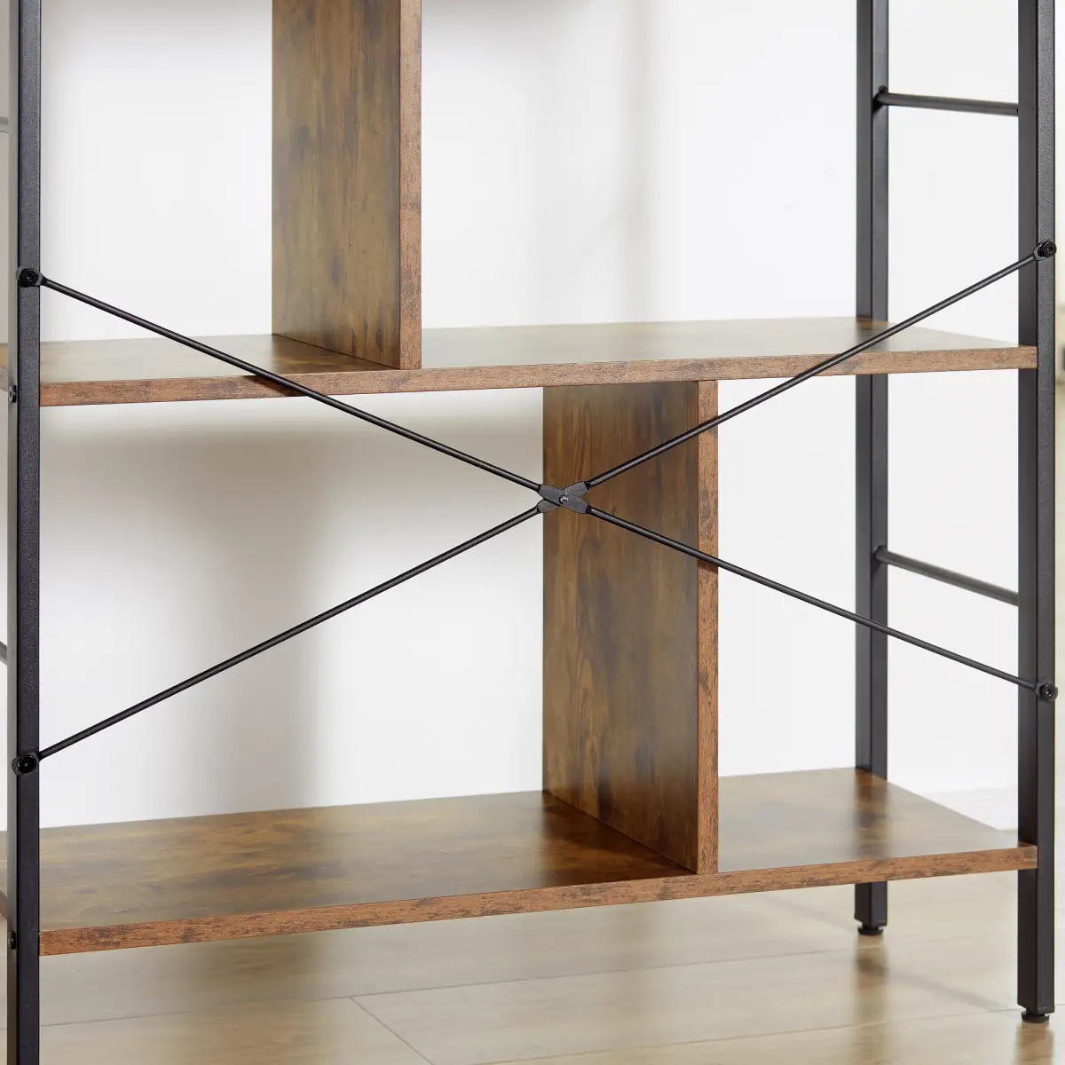 Unbranded Industrial Storage Shelf Bookcase Closet Floor Standing Display Rack - Wine Rack