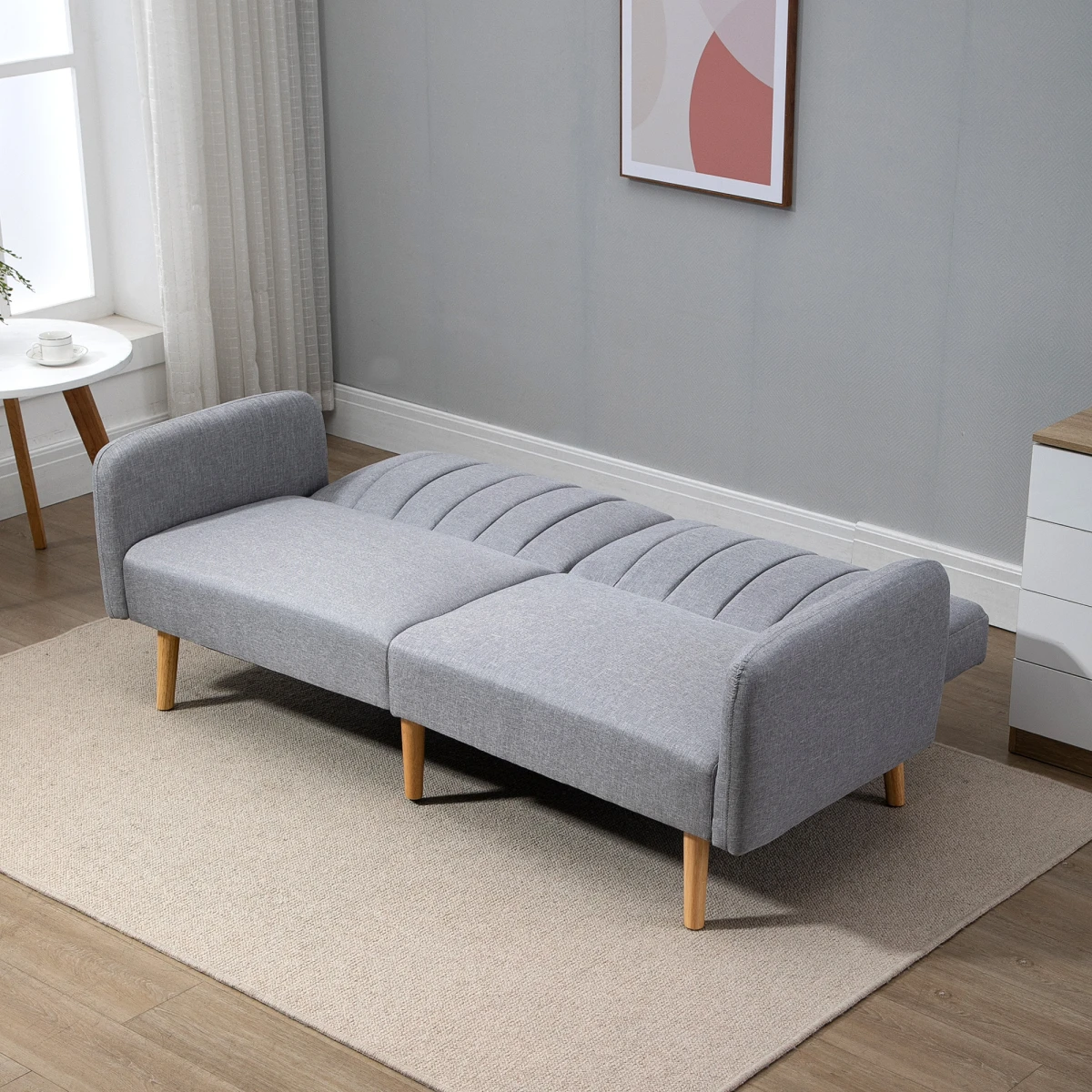 Homcom Two Seater Sofa Bed Adjustable Backrest For Flats by HOMCOM