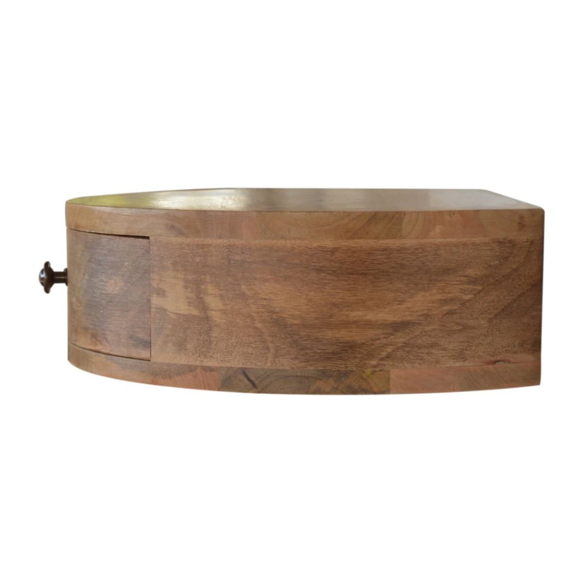 Artisan Furniture Artisan Bedside Drawer Wall Mount Round MangoWood - Bedside Table