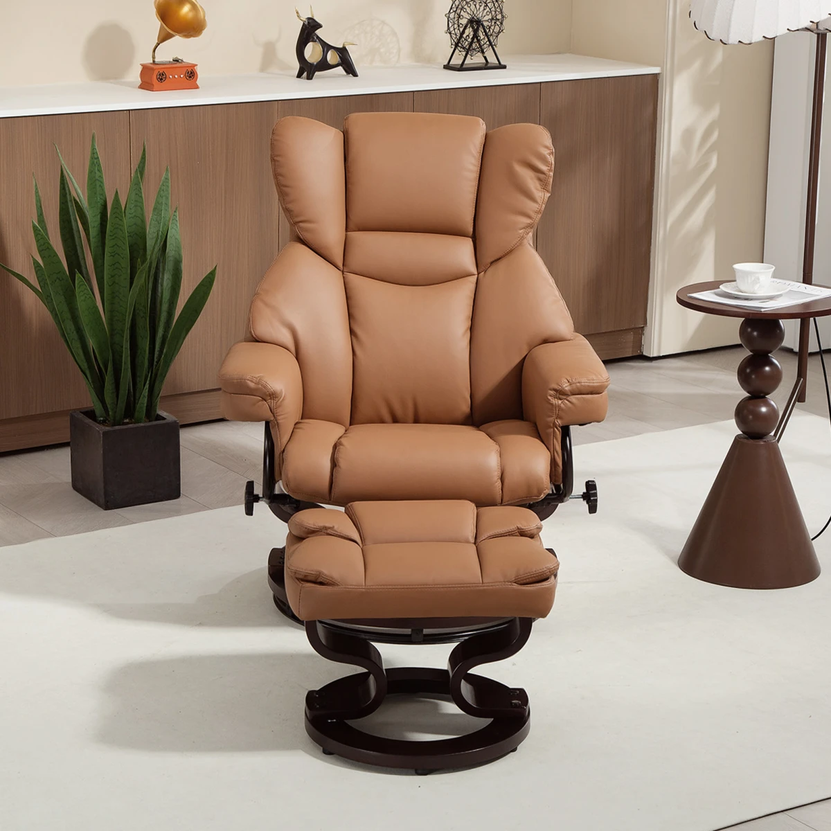 HOMCOM Leather Recliner Chair 145 Manual - Recliner