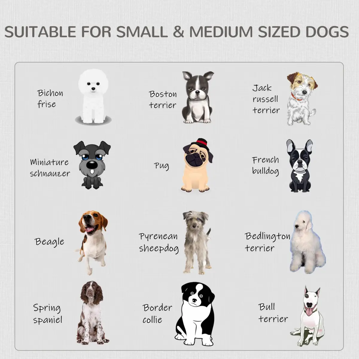Unbranded Furniture-Style Dog Crate Two Lockable Doors, for Small & Medium Dogs Pawhut - Dog Crate