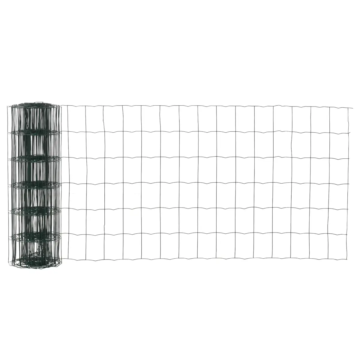 Pawhut 61cm x 1000cm Chicken Wire Mesh, Foldable PVC Coated Fences, for Garden, Green - Chicken Coop